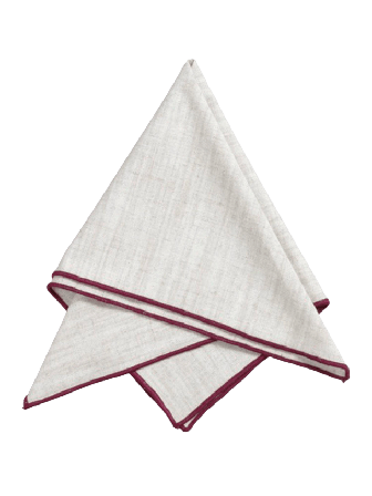 Svanefors Sabina Servett 4p Bordstextil Röd 45x45 cm