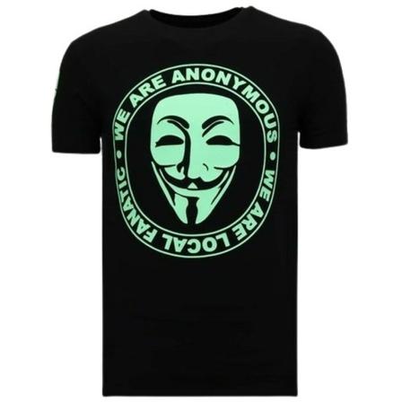 Local Fanatic Exklusiv T-shirt - We Are Anonymous svart, Herr, Herr, Storlek: XL
