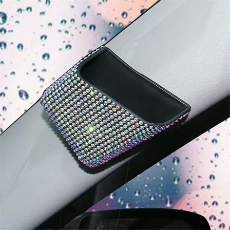 Bling Biltelefon Kort Nøgle Organizer Opbevaringspose Holder Tilbehør Til Kvinder 2stk AB Colour