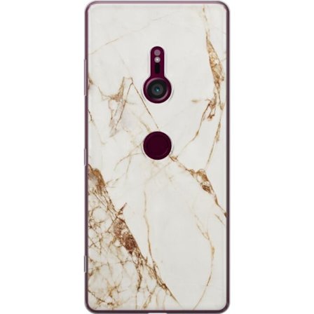 Kompatibelt Mobilskal till Sony Sony Xperia XZ3 Vit marmor