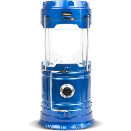 Solcelled Campinglampe, Bærbar Lommelykt, Campinglanterne, Oppladbar USB og Mikro-tilkobling Campinglampe, IPX4 Vanntett for Teltet, Nødsituasjoner 
