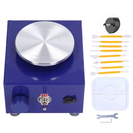 Kompakt Mini Potterdreieskive Lyse Farger Enkel Betjening Holdbar Rustsikker Stabil Barn AU Plugg