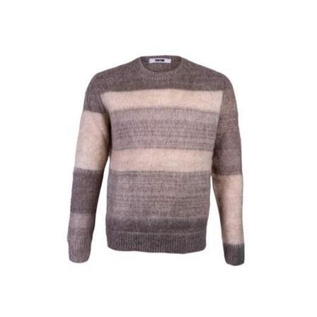 Mauro Grifoni, Round-neck Knitwear Grijs, Heren, Maat:L