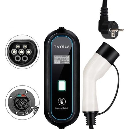 El Bil Oplader TYPE 2 3,5KW EV Opladning Kabel TYPE 1 EV Oplader Station Wallbox