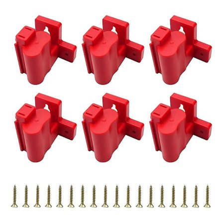 6-pak M12 værktøjsholderbeslag, 12v boremaskine værktøjshænger plastik boremaskine værktøjsholder kompatibel med
