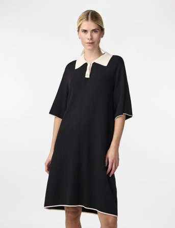 YAS Yasmille Ss Knit Dress - Black - S
