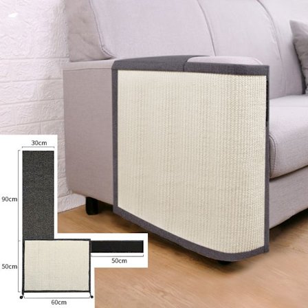 Premium møbelbeskytter Sisal Cat Scratcher Board Sofabeskytter Ridse Firkantet Pad Pet Legetøj