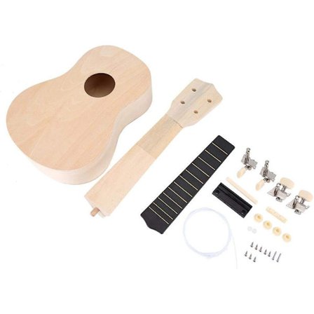 DIY Ukulele Kit, Delaman Gör din egen Hawaiian Ukulele Kit 21" K
