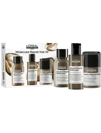 L'Oréal Professionnel L'oréal Professionnel Absolut Repair Molecular: Shampoo 100Ml + Rinse-Off 75Ml + Leave-In 50Ml - Nude - 1 PCE