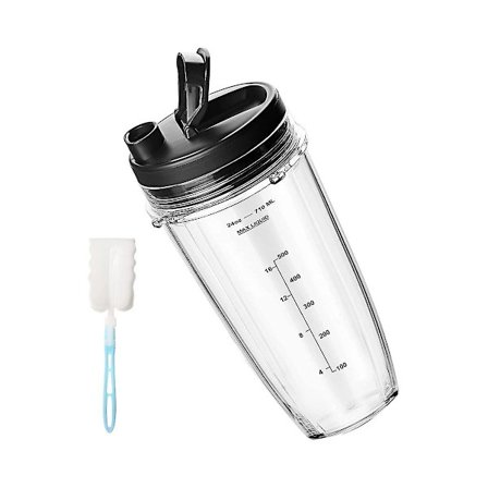 Blender 24oz Blenderkop Med Forseglingslåg Og Rengøringsbørste Kompatibel Til Ninja Blender Auto Iq