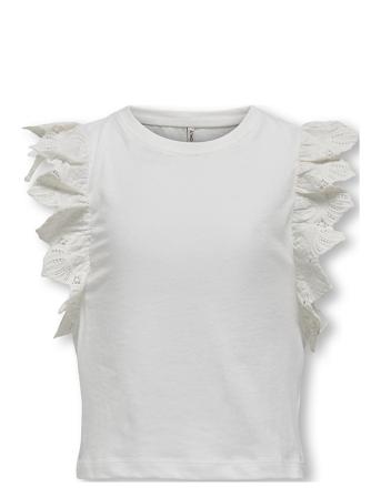 Kogbetty Life S/S Frill Top Jrs White Kids Only