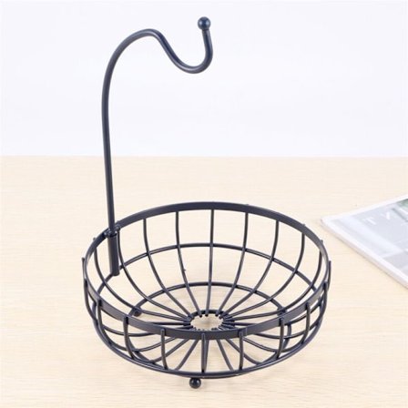 Kök Korg Frukt och Grönsakskorg Banan Hängande Korg Avloppshållare Hållare Snackbricka Bordsförvaringsställ A