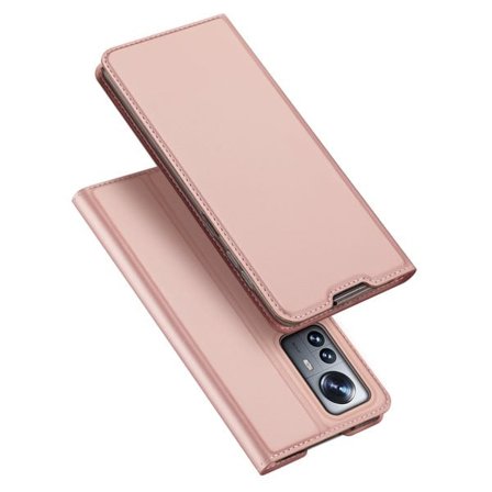 Dux Ducis Skin Pro Holster Cover Flip Cover för Xiaomi 12 Pro rosa
