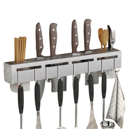 Køkkenredskabsholder og værktøjsholder Køkkenorganisator Kniv Chopstick Holdere til Væg Køkkentilbehør Rekvisitter