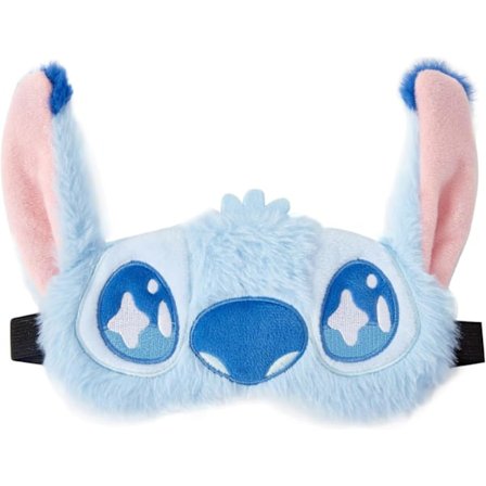 Søde øjenmasker til søvn tegneserie plys bind for øjnene blød sjov rejse øjenmaske til kvinder piger (blå)
