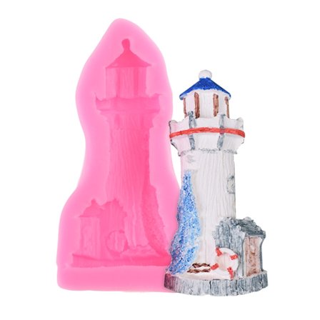 Silikoneform til lysfremstilling Anker-sejlbåd Lysform Epoxy-støbeform til håndlavet bryllupslys Ornament