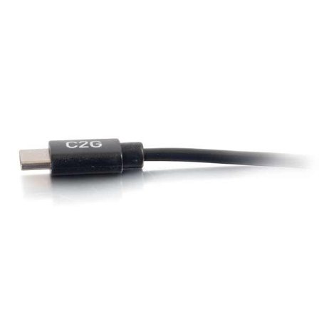 C2G 0.9m (3ft) USB C Cable - USB 2.0 (3A) - M/M USB Type C Cable - Black - USB type C-kabel - 24 pin USB-C til 24 pin USB-C - 90 cm