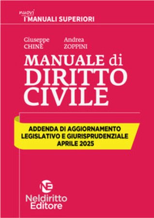 Addenda di aggiornamento. Manuale superiore di Civile. Aprile 2025 Giuseppe Chiné