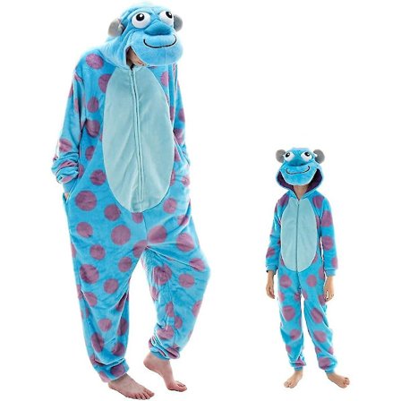 Snug Fit Unisex Aikuisten Pyjamat, Flanelli Cosplay Eläin Haalari Halloween Asu Yöasu Kotiasu - Perfet