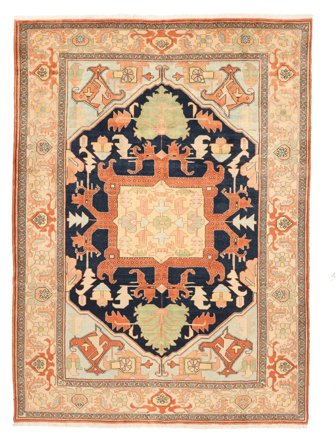 Serapi Rug 258X356 Orange/Brown Large Wool, Persia