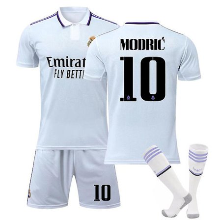 22/23 Ny sesong Real Madrid fotballdrakt for barn W