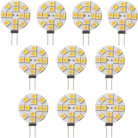 10x G4 LED-lampa Icke-dimmbar varmvit 2700K DC 12V ersättning-WELLNGS