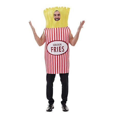 Roliga Pommes Frites Cosplay Kläder Halloween Scenframträdande Party Kläder Festival Rollspelskläder-lingling}