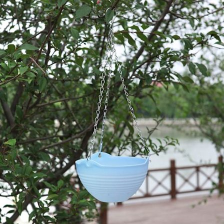 Blomkruka Hemma Trädgård Balkong Hängande växtkruka Krok Korg Hängande kruka Blomväxtkrukor