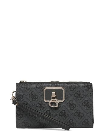 Alisa Slg Double Zip Organizer Black GUESS
