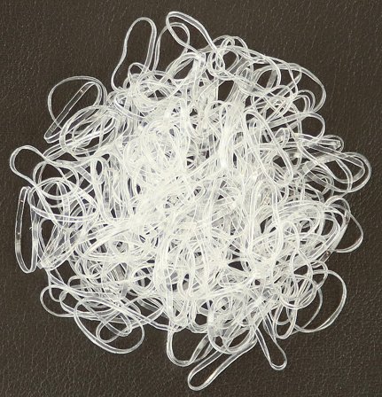 Senze Silikone elastikker Klar, Hår, Hårpynt, Hårelastikker