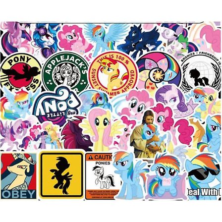 50 Pack My Little Pony Stickers