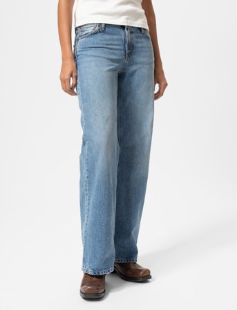 Nudie Jeans Wide Heidi Worn Treasure - Blue - 28 x 30