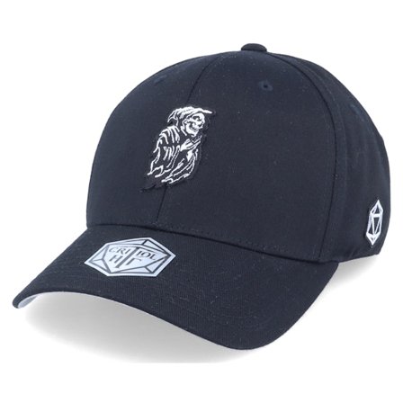 Critiql Hit - Black - flexfit - Cap - Death Reaper Patch Black Flexfit - Hatstore