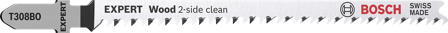 Bosch Expert T308BO Sticksågsblad 3-pack, Maskintillbehör & förbrukning