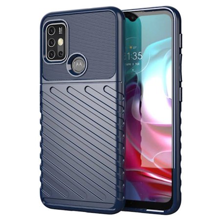 SKALO Moto G30 Armor Thunder Skal - Blå