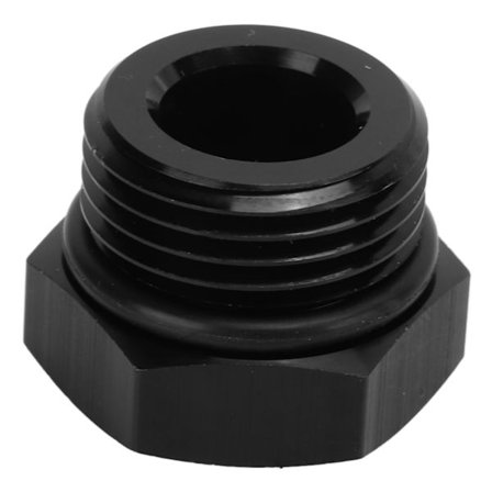 Block Off Plug Fitting Adapter Male Hex Stål Universal 4000PSI Svart för FordonAN10