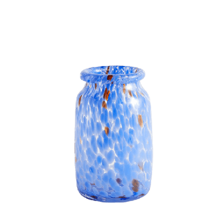 HAY Splash Vase Roll Neck Vaser Blå M