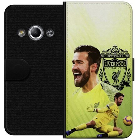 Kompatibel Tegnebogsetui til Samsung Galaxy Xcover 3 Alisson Liverpool Brasilien eneste målmand på listen fodboldmålmand med lang rækkevidde stær
