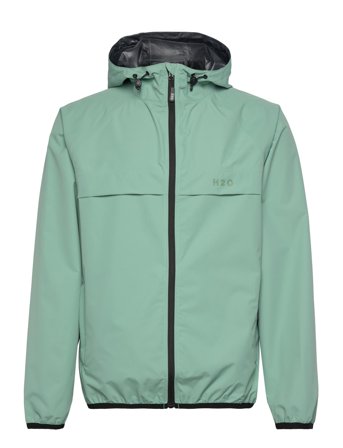 H2O Rømø Lw Rain Jacket - Packable - Green - XS