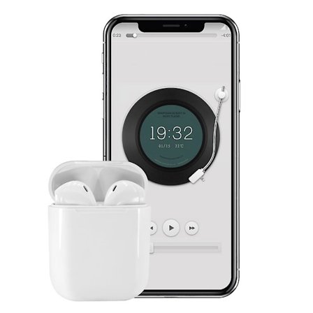 Bluetooth Trådlösa Hörlurar In-Ear Hörlurar För Iphone Android Pärlvit
