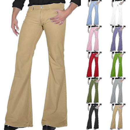 70-talls discobukser for menn, slengbukser, jeans, 60-talls, 70-talls slengbukser, vintage denimbukser, jeans for menn