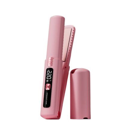 2-i-1 Trådlös Plattång & Locktång med Keramiska Plattor, Sju nivåer temperaturkontroll, 10 sekunder snabb uppvärmning, 4500mAh Glattejern