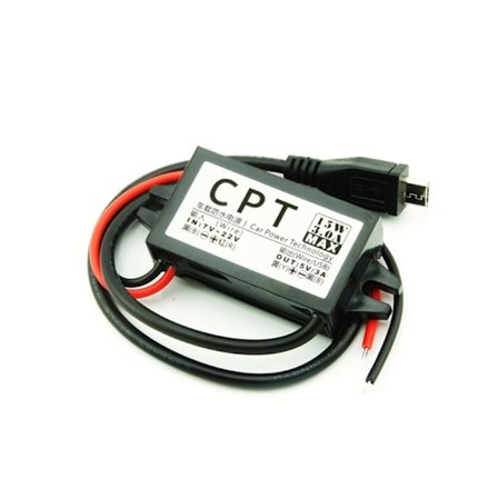 12V till 5V DC-DC Spänningsomvandlare - Power Buck Converter - Spänningsregulator - Lättanvänd Rak mircoUSB