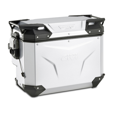 Sidetaske Givi Trekker Outback EVO Anodized Aluminum Cut Out