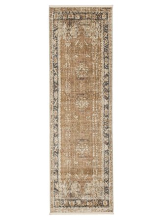 Babylon 80X250 Petit Marron Clair/Marron Foncé Couloir Tapis De Laine