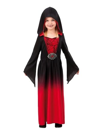 Red Dress With Hood Childrens Costume 122-134 Black Joker