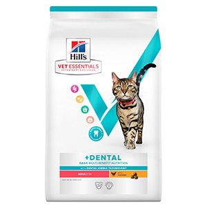 Hills Vet Essentials Feline Young Adult Cat, Dental Health, Kylling