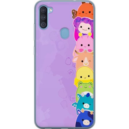 Yhteensopiva Puhelinkuori Samsung Galaxy A11 Tumma siluetti Jeesuksesta, jolla on orjantappurakruunu mustaa taustaa vasten, voimakkaassa kontrastissa