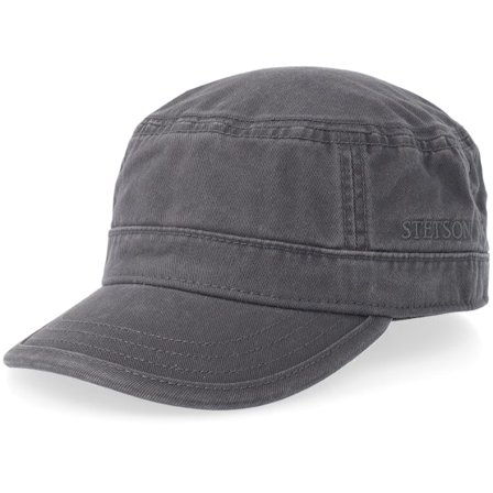 Stetson - Grå army Keps - Cotton Grey Army @ Hatstore