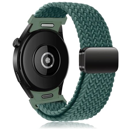 Punottu ranneke Samsung Galaxy Watch 6 4 classic/5 Pro 45mm 47mm 43mm 44mm 40mm:lle - Magneettinen ranneke ilman rakoja Galaxy Watch 6 -hihnoihin, 